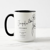 Mug Février Bridesmaid | Fleur de naissance violette (Gauche)