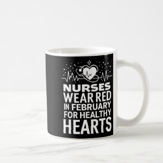 Mug Février Nous Portons Rouge Cardiopathie Sensibilis
