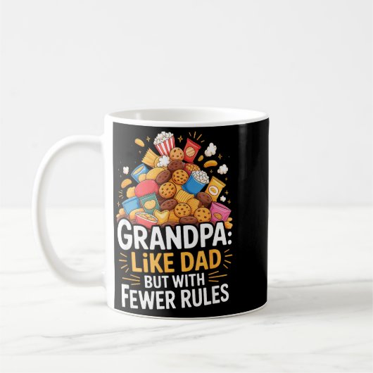 Mug Fewer Rules Funny Grandpa (Gauche)