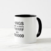 Mug #FFFFFF et #000000 (Devant droit)