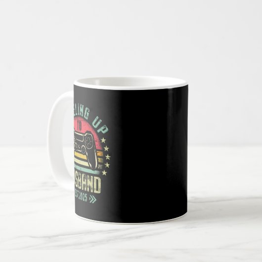 Mug Fiançailles Tee Pour Gamer Groom Leveling Jusqu'À  (Devant gauche)