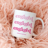 Mug Fiancé | Boho Pink Gradient Texte