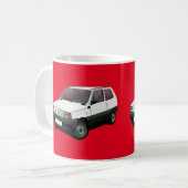 Mug Fiat Panda 30 / 45 rouge (Devant gauche)