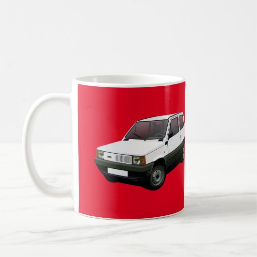 Mug Fiat Panda 30 / 45 rouge (Gauche)