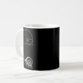 Mug Fibonacci Avec Escargot Mathématiques Mathématique (Devant gauche)