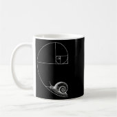 Mug Fibonacci Avec Escargot Mathématiques Mathématique (Gauche)