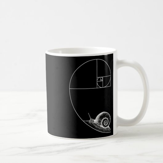 Mug Fibonacci Avec Escargot Mathématiques Mathématique (Droite)