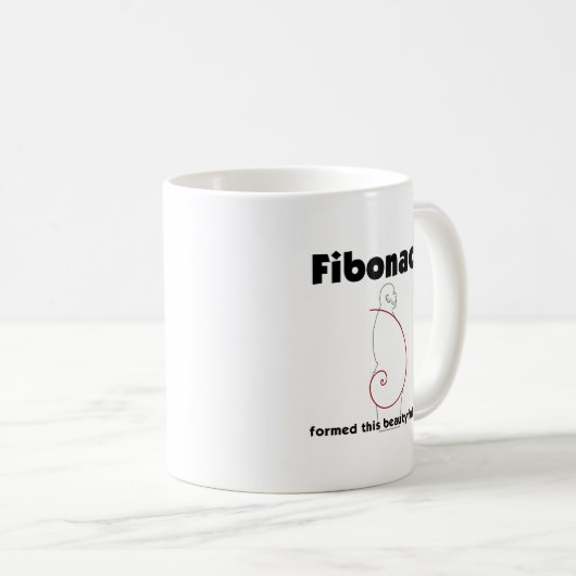 Mug Fibonacci corps formé Overweight Obésité (Devant droit)