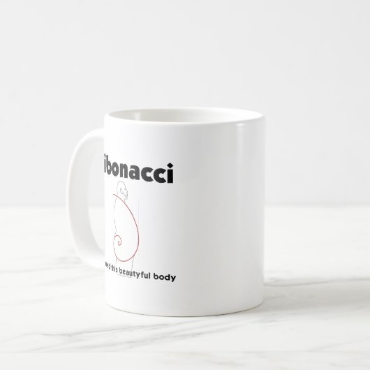 Mug Fibonacci corps formé Overweight Obésité (Devant gauche)