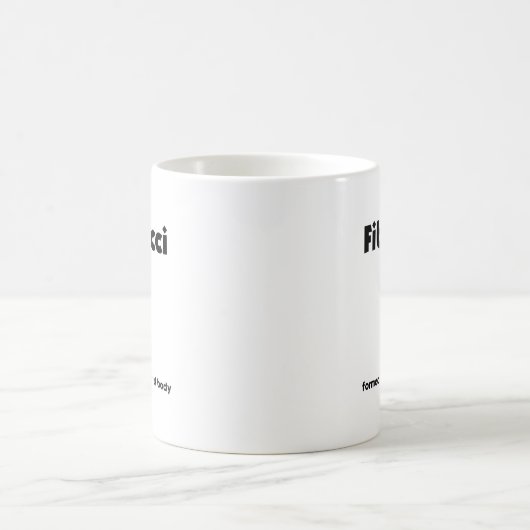 Mug Fibonacci corps formé Overweight Obésité (Centre)