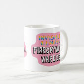 Mug Fibromyalgia Guerrier Lutte pour la sensibilisatio (Devant droit)
