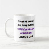 Mug fibromyalgia warrior, awesome (Gauche)