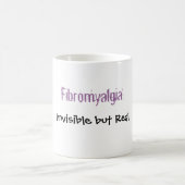 Mug Fibromyalgie : , Invisible mais vrai (Centre)
