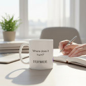 Mug Fibromyalgie Purple Ribbon Sensibilisation