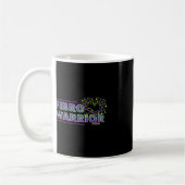 Mug Fibromyalgie Sensibilisation Fibro Guerrier Coeur  (Gauche)