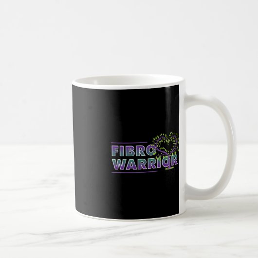 Mug Fibromyalgie Sensibilisation Fibro Guerrier Coeur  (Droite)