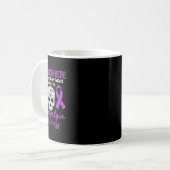 Mug Fibromyalgie Sensibilisation Fibro Guerrier crâne (Devant gauche)