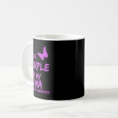 Mug Fibromyalgie Sensibilisation Je Porte Violet Pour (Devant gauche)