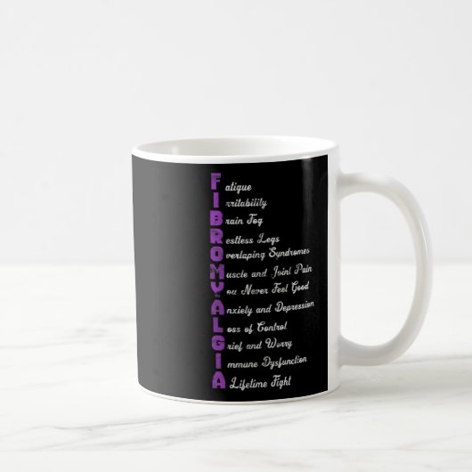 Mug Fibromyalgie Signification Fibro Fibro Fibro Fibro (Droite)