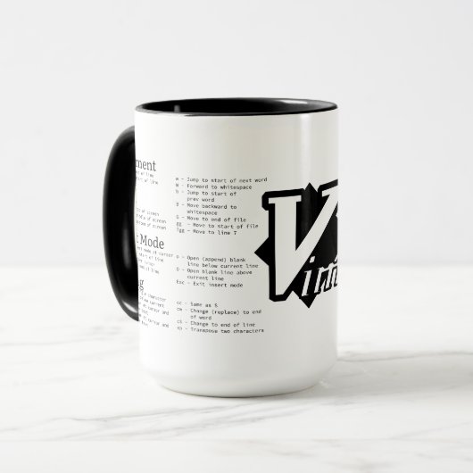 Mug Fiche à mâcher VIM (Devant gauche)