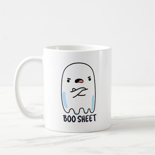 Mug Fiche De Livres Drôle Halloween Fantôme Pun (Gauche)