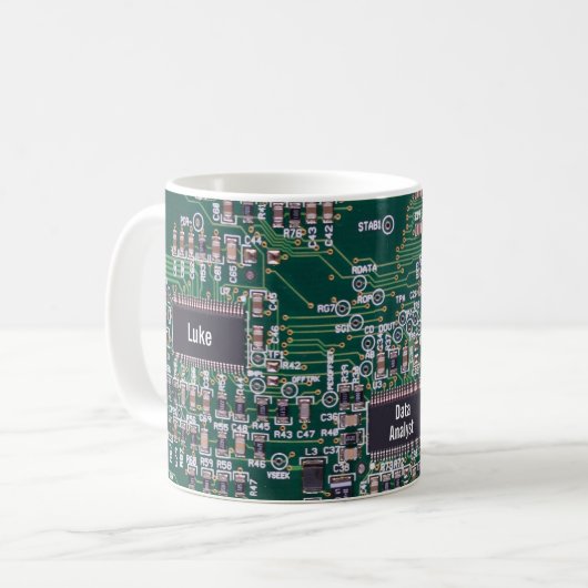 Mug Fiche technique informatique personnalisée (Devant gauche)