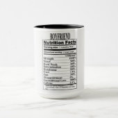 Mug Fiches nutritionnelles pour copain (Centre)