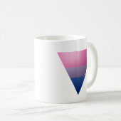 MUG FICHIÈRE : DRAPEAU DE LA FIERTE BISEXUELLE 3D TRIA (Devant droit)
