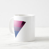 MUG FICHIÈRE : DRAPEAU DE LA FIERTE BISEXUELLE 3D TRIA (Devant gauche)