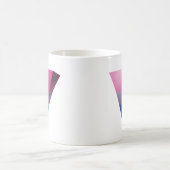 MUG FICHIÈRE : DRAPEAU DE LA FIERTE BISEXUELLE 3D TRIA (Centre)