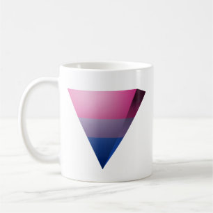 MUG FICHIÈRE : DRAPEAU DE LA FIERTE BISEXUELLE 3D TRIA