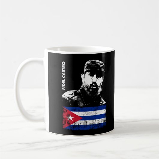 Mug Fidel Castro Cuba Révolution Drapeau cubain (Gauche)