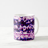 Mug Fidèle à la mode Boho Rétro Marbré Rayures Fierté (Devant droit)