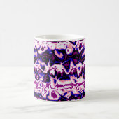 Mug Fidèle à la mode Boho Rétro Marbré Rayures Fierté (Centre)