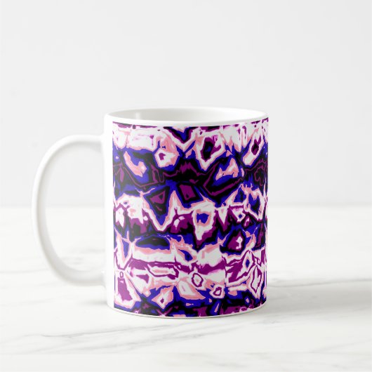 Mug Fidèle à la mode Boho Rétro Marbré Rayures Fierté (Gauche)