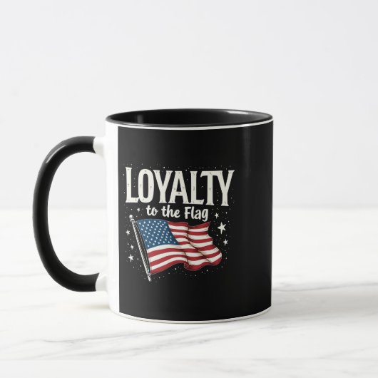 Mug Fidélité au drapeau américain pour la fête des vét (Gauche)