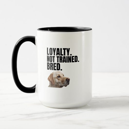 Mug Fidélité Pas Dressée - Née – Labrador Retriever Ja (Gauche)