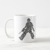 Mug Field Hockey Goalie Word Art (Gauche)