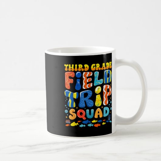 Mug Field Trip Squad Fish Aquarium 3e année Enseignant (Droite)