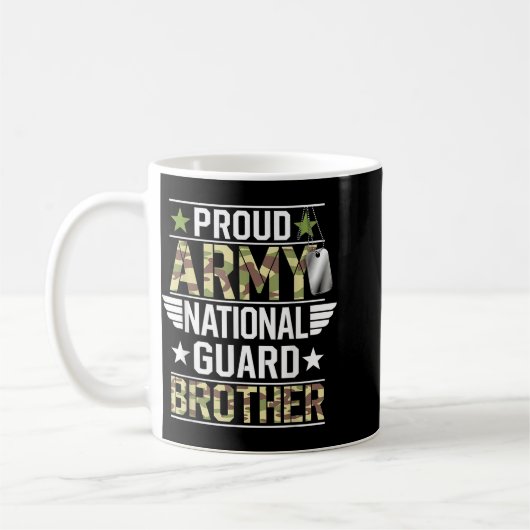 Mug Fier Armée de la Garde nationale Frère Anciens Com (Gauche)