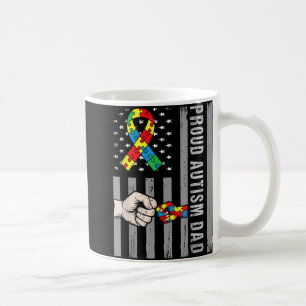 Mug Fier Autisme Papa American Flag Sensibilisation su