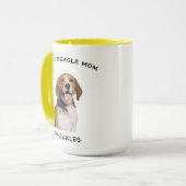 Mug Fier Beagle Maman Personnalisé Animaux de compagni (Devant gauche)