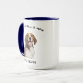 Mug Fier Beagle Maman Personnalisé Animaux de compagni (Devant gauche)