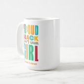Mug Fier Black Girl Noire Histoire Mois Famille (Devant gauche)