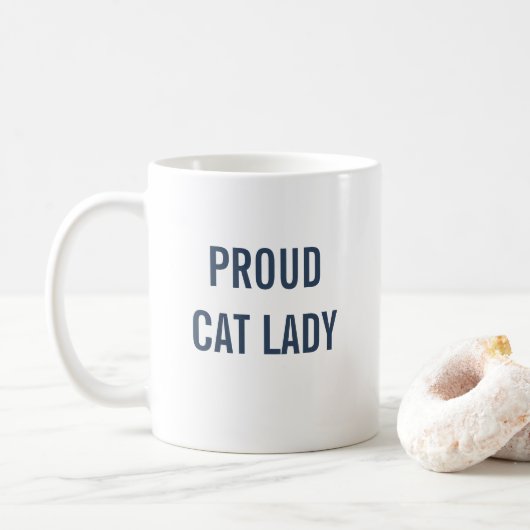 Mug Fier chat Lady Blue Chat (Avec donut)