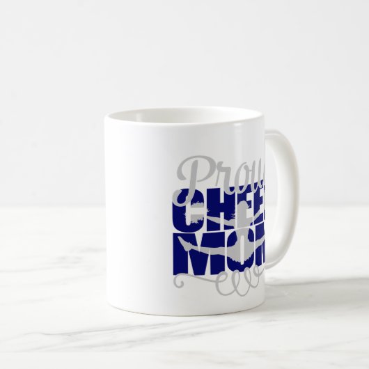 Mug Fier Cheer Maman en bleu (Devant droit)