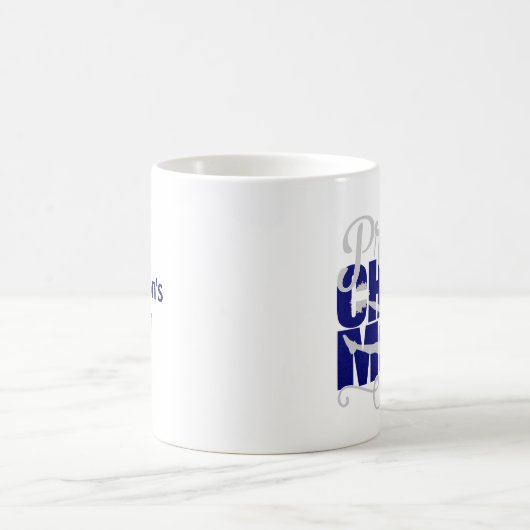 Mug Fier Cheer Maman en bleu (Centre)