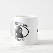 Mug Fier de mon chimpanzé d'ascendance (Devant gauche)