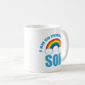 Mug Fier de mon fils Gay pride arc-en-ciel Parent (Devant droit)