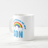 Mug Fier de mon fils Gay pride arc-en-ciel Parent (Devant gauche)